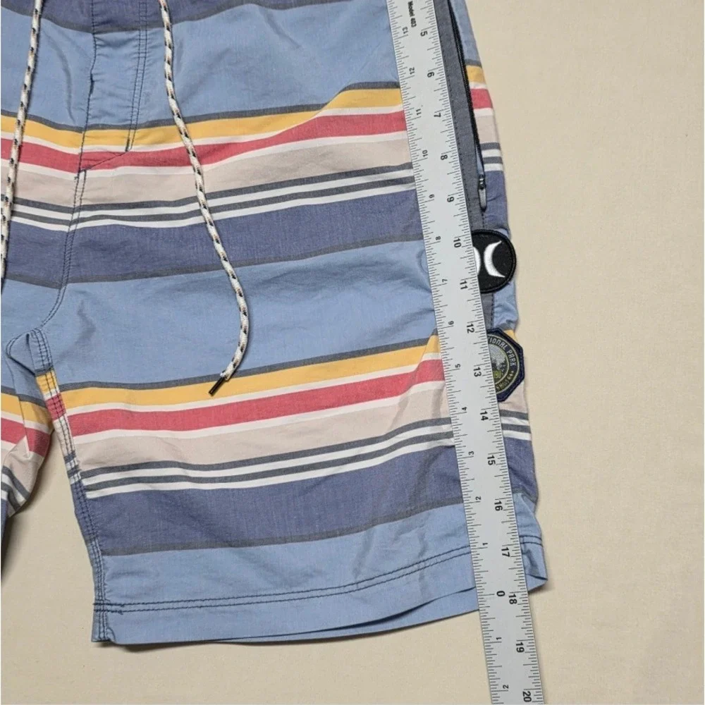 Hurley x Pendleton Yosemite National Park Board Shorts Mens 30 Blue Striped